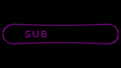 Subscribe Stylized purple text on a black background. Stock Footage 263818546