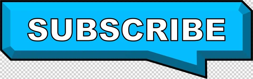 Subscribe Subscription Button Embossed Bevel 3D Box Aqua Blue Stock Illustration