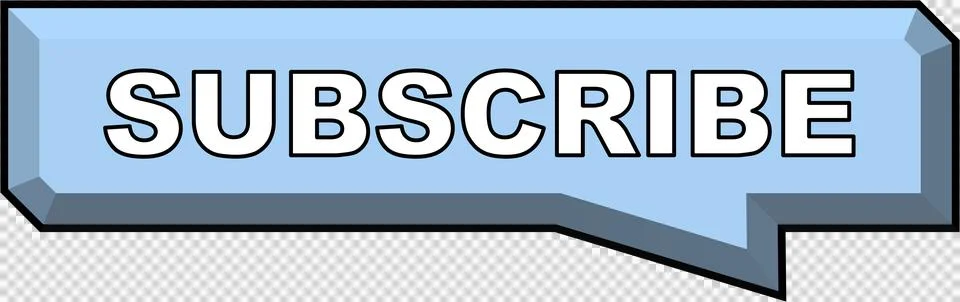 Subscribe Subscription Button Embossed Bevel 3D Box Light Ice Blue Stock Illustration