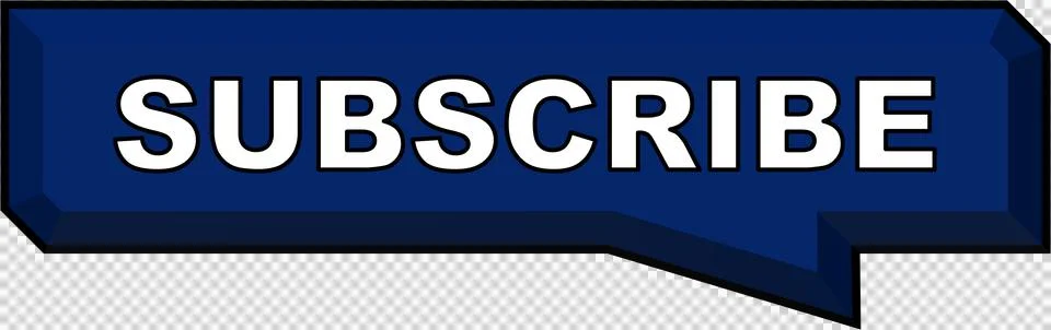 Subscribe Subscription Button Embossed Bevel 3D Box Navy Dark Blue Stock Illustration