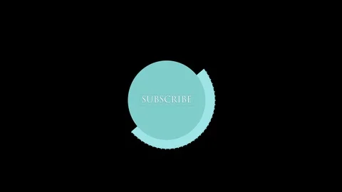 Subscribe text animated round button for youtube and social media. Stock Footage 106457360