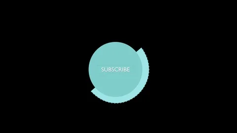 Subscribe text animated round button for youtube and social media. Stock Footage 106457441