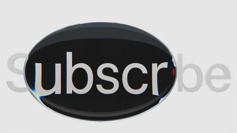Subscribe text highlighted by a liquid glass sphere Stock Footage 311754888