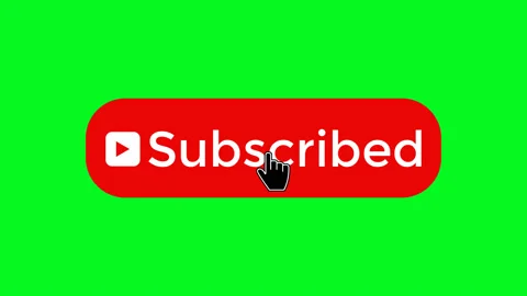 Subscribe Text Icon Animated on Green Screen Chroma Key. Graphic Element for Stock Footage 163987296