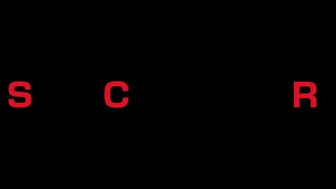 Subscribe, text in red letters appear and disapear. Vidéo 336679654