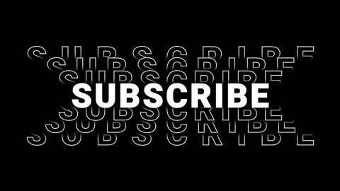 Subscribe text typography animation 4k video Stock Footage 278345525