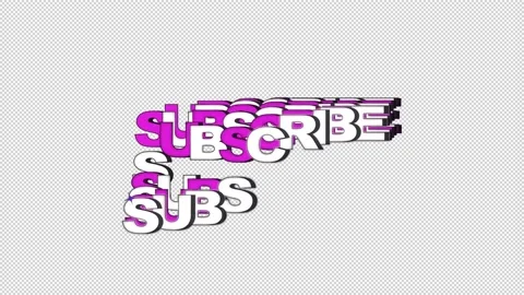 Subscribe Text (YouTube) Stock-Footage 147737712