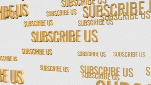 SUBSCRIBE US Text Animation. Stock Footage 315885905
