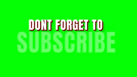 Subscribe video footage on a green screen background Stock Footage 340357867