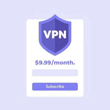 Subscribe to VPN service vector design Stock Illustration