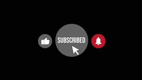 Subscribe web button social media icon internet website symbol video footage Stock Footage 165653623