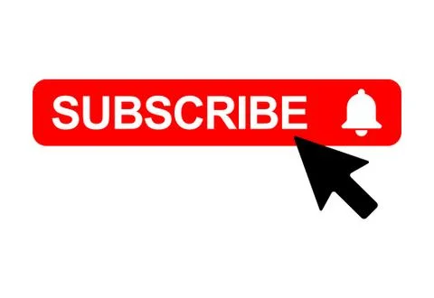 Subscribe web button, social media icon vector illustration, internet website Stock Illustration