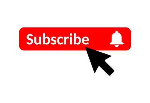 Subscribe web button, social media icon vector illustration, internet website Stock Illustration