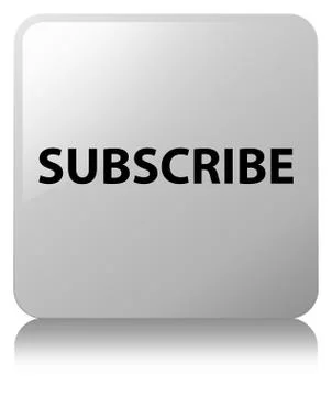 Subscribe white square button Illustrazione stock