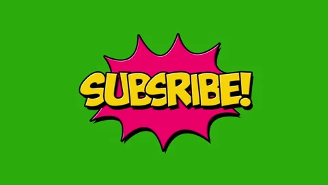 Subscribe word animation Comics speech bubbles. Vídeos de archivo 253717153