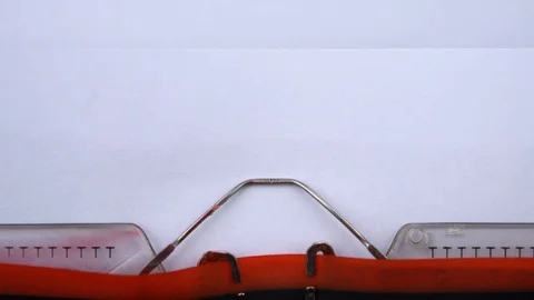 Subscribe - word printed on an old typewriter in red letters, close up. Stock Footage 126777123