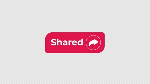 Subscribed interactive flat button with click animation Stock Footage 332272246