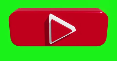 Subscriber button motion in green screen Stock Footage 234535007