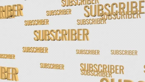 SUBSCRIBER Text Animation. Stock Footage 315886134