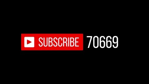 Subscribers Count Going Up On Black Background Stock Footage 85355269