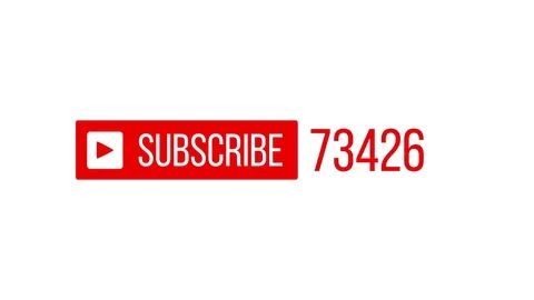 Subscribers Count Going Up On A White Background Stock Footage 85355283