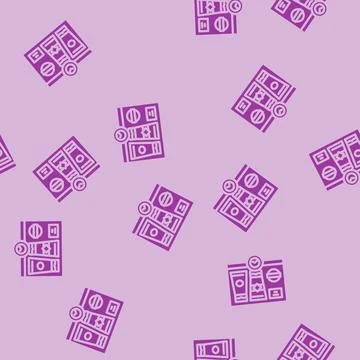 Subscription box business glyph vector seamless pattern 스톡 일러스트