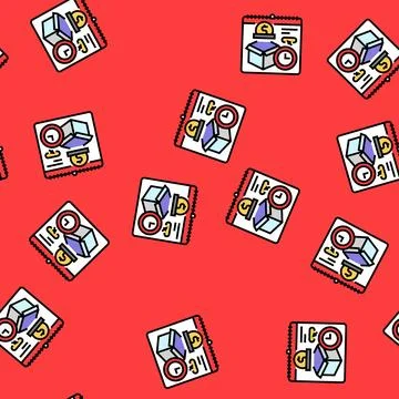 Subscription box business vector seamless pattern 스톡 일러스트