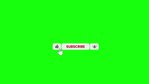 Subscription button on green screen Stock Footage 201980082