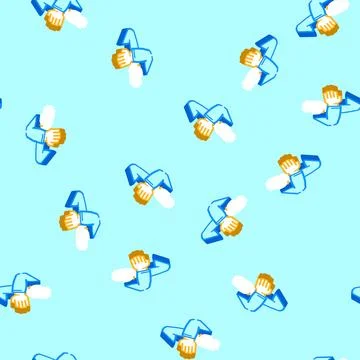 Subscription cancellation isometric icon seamless pattern Illustrazione stock