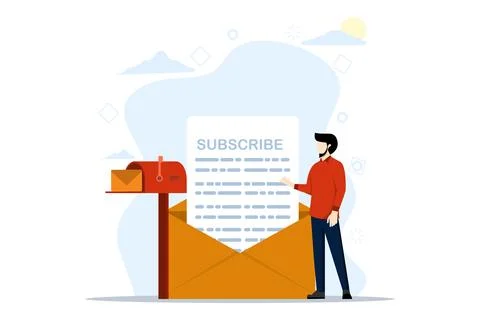 Subscription concept Stock Illustration