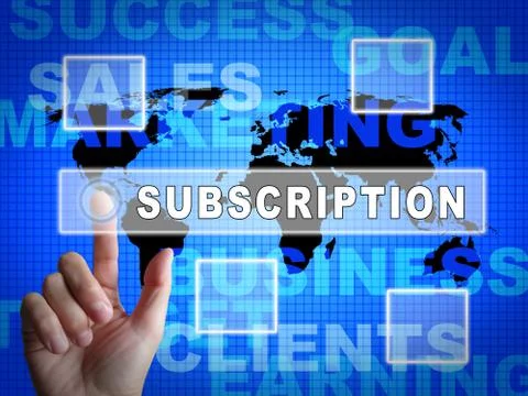 Subscription Fee Plan registration Price 3d Illustration Stock Illustration