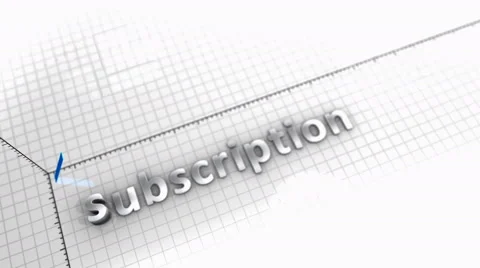 Subscription growing chart animation. Stock Footage 64570396