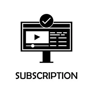 Subscription icon. Element of marketing for mobile concept and web apps Stock Illustration