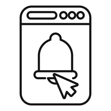 Subscription model icon outline vector. Service subscribe Stock Illustration