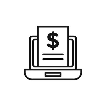 Subscription Model logo sign vector outline Stock Illustration