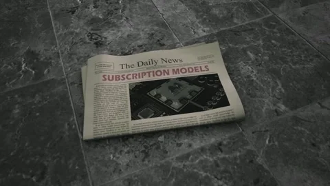 Subscription Models NEWSPAPER Vidéo 343385095