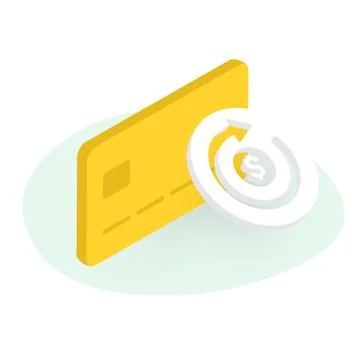 Subscription payment isometric vector concept illustration. Monthly subscription Stock Illustration