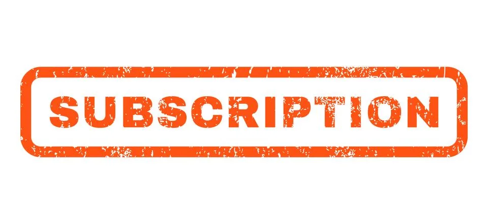 Subscription Rubber Stamp Stock Illustration