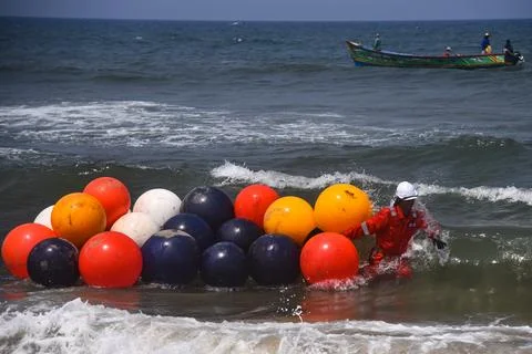 Subsea telecom system will connect India, Myanmar, Thailand, Malaysia and Singap Fotos Stock