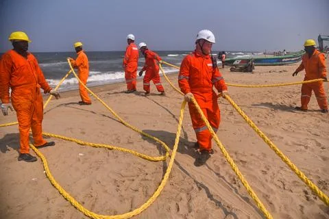 Subsea telecom system will connect India, Myanmar, Thailand, Malaysia and Singap Fotos Stock