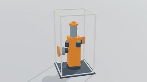 Subsea tree subsea 3d loop white background 3D animation seamless loop Stock-Footage 341851634