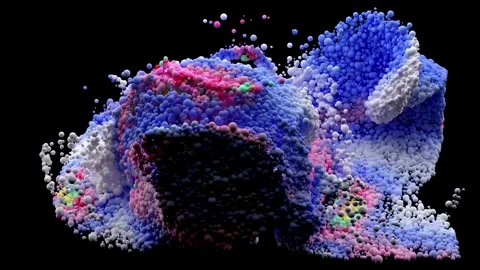 Substance particles dec 22 20f2 스톡 동영상 257802120