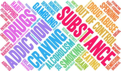 Substance Word Cloud Stock-Illustration