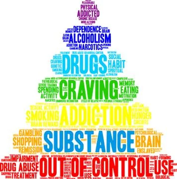 Substance Word Cloud Stock Illustration