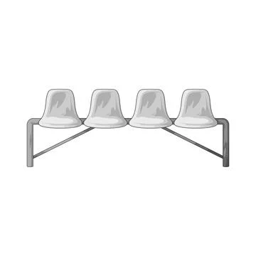 Substitute bench illustration Stock Illustration