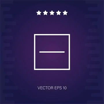 Substract vector icon Stock Illustration