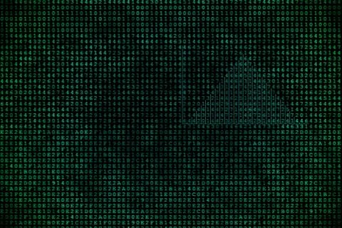 Substrate for the image matrix with a normal Gaussian distribution. Stock Illustration