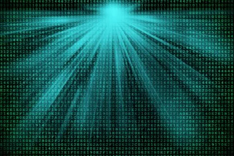 Substrate for a matrix image with a bright beam of light. Stock Illustration