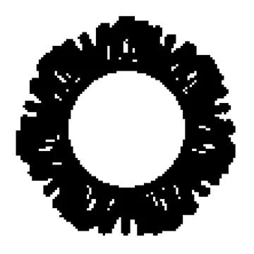 Substrate microchip frame pixel art vector illustration Stock Illustration