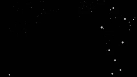 Subtile dust particles fly in the air. Shot of flying snowflakes bokeh Stock Footage 244581321